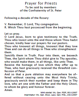 prayer for priests